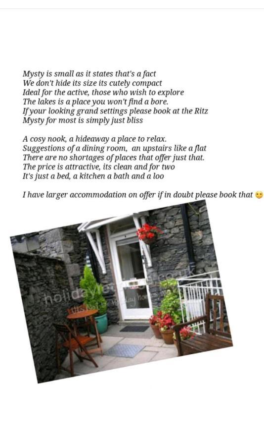 'Mysty' Studio Style Winter Deal On 3 Nights Or More Nov To Mar Windermere Eksteriør billede